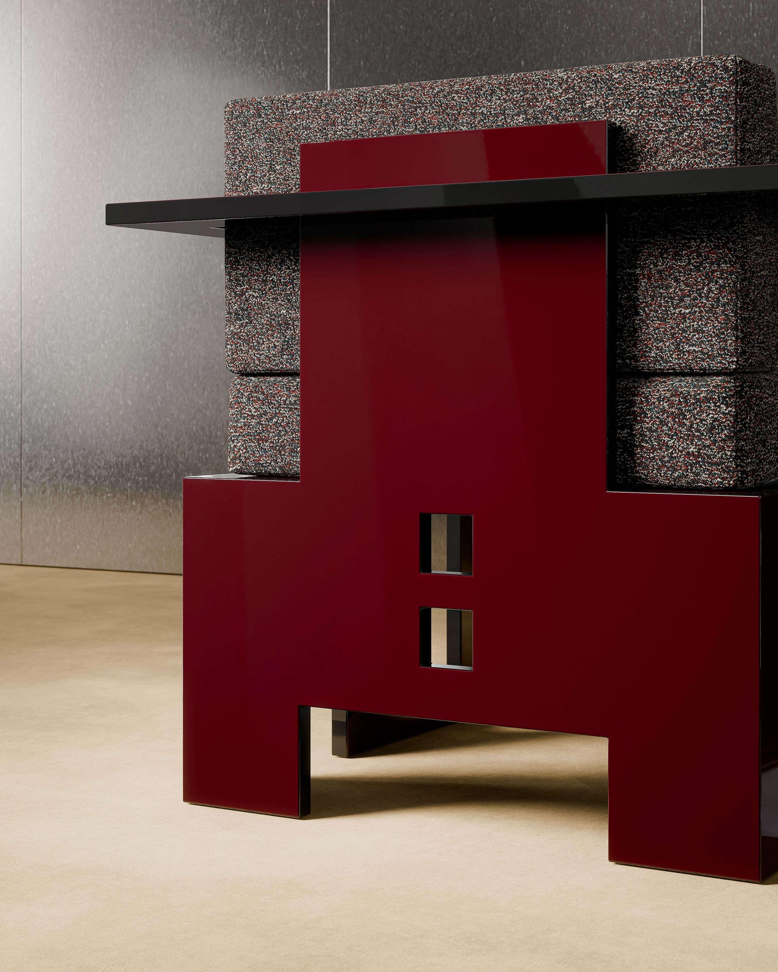 2093 Lacquered Armchair by Garance Vallée - Lacquer | Monde Singulier