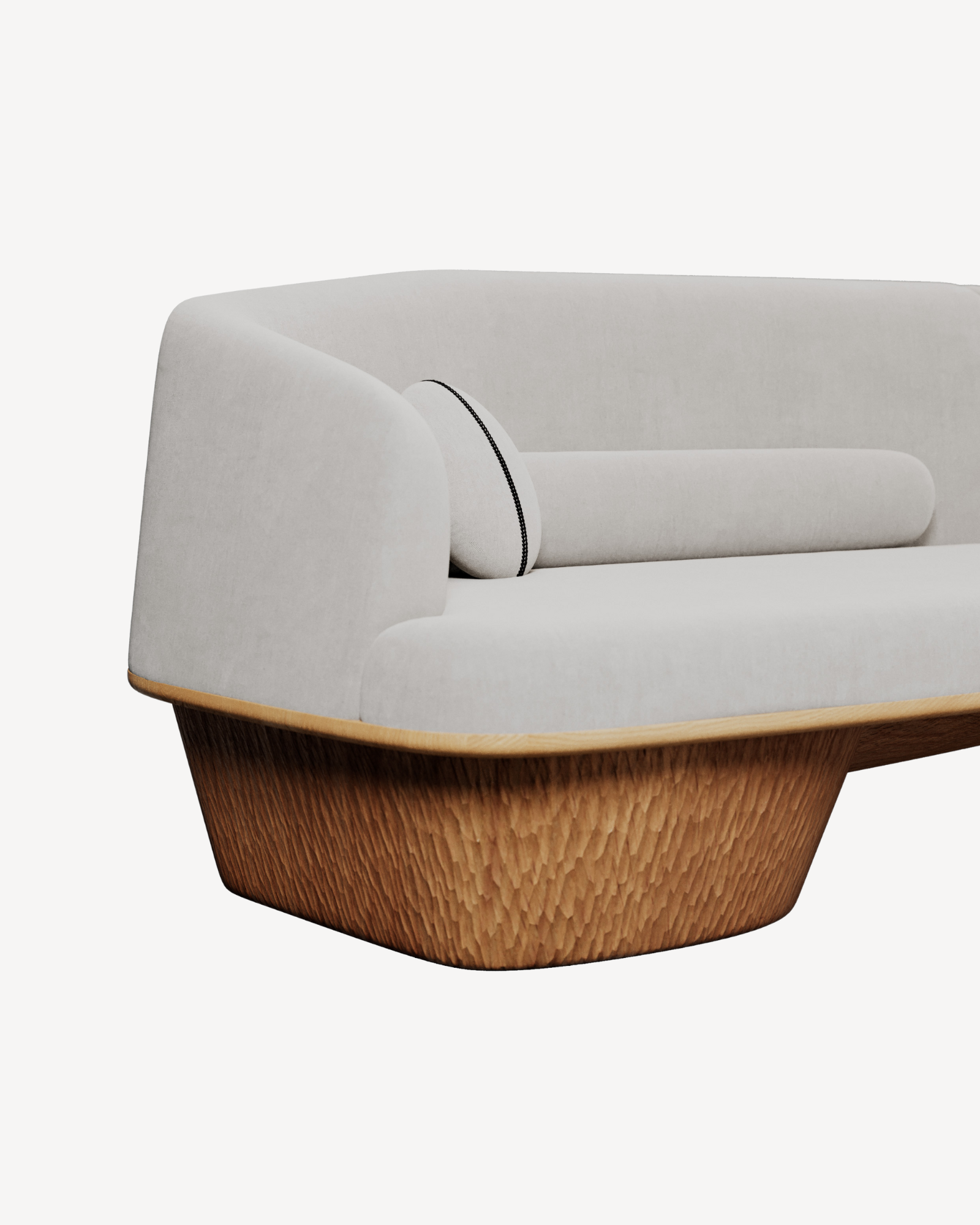 Cyprès Sofa by Frédéric Imbert - Sculptural Wood | Monde Singulier