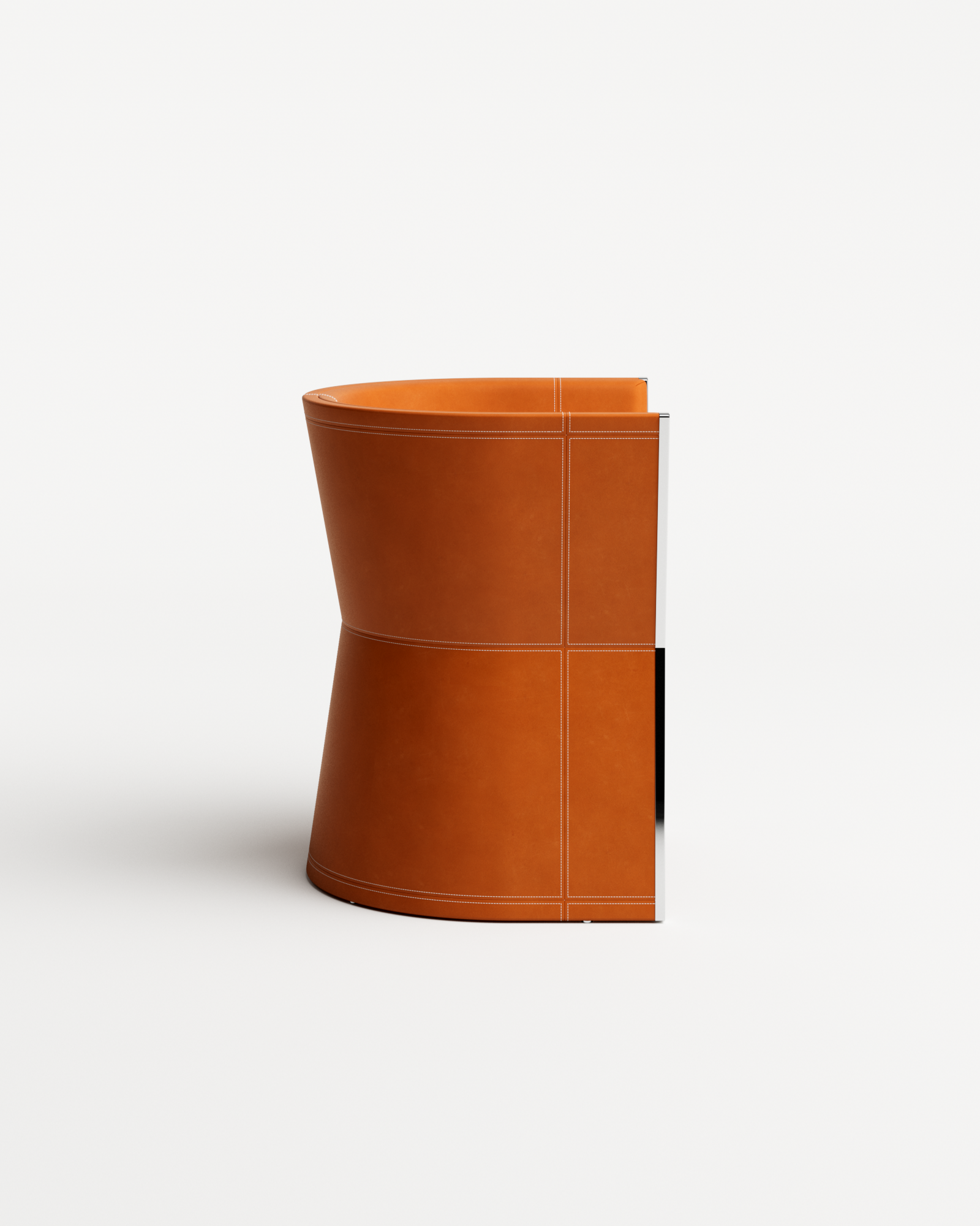 Stamp Chair by Christophe Perichon - Steel & Leather | Monde Singulier