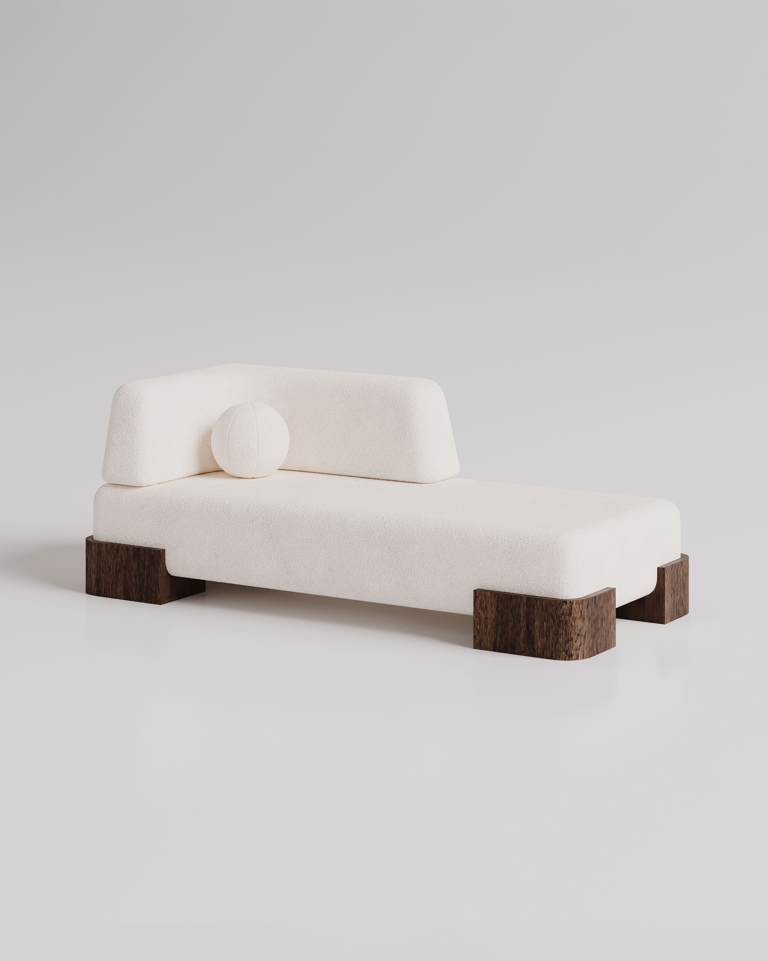 Manhattan Daybed by Girodroux & Delpy - Cream Textile | Monde Singulier