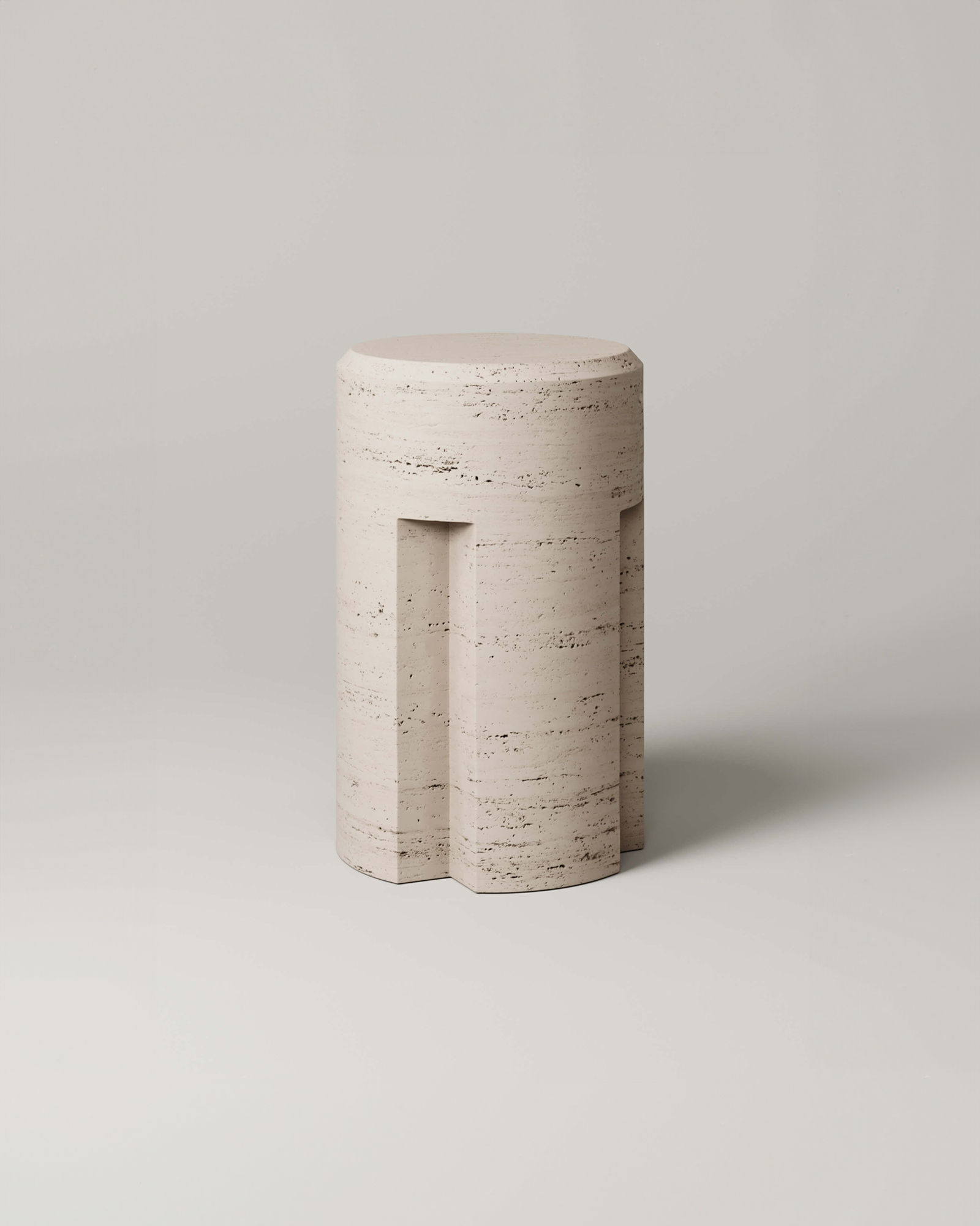 M_003 Counter Stool, Travertine by Monolith