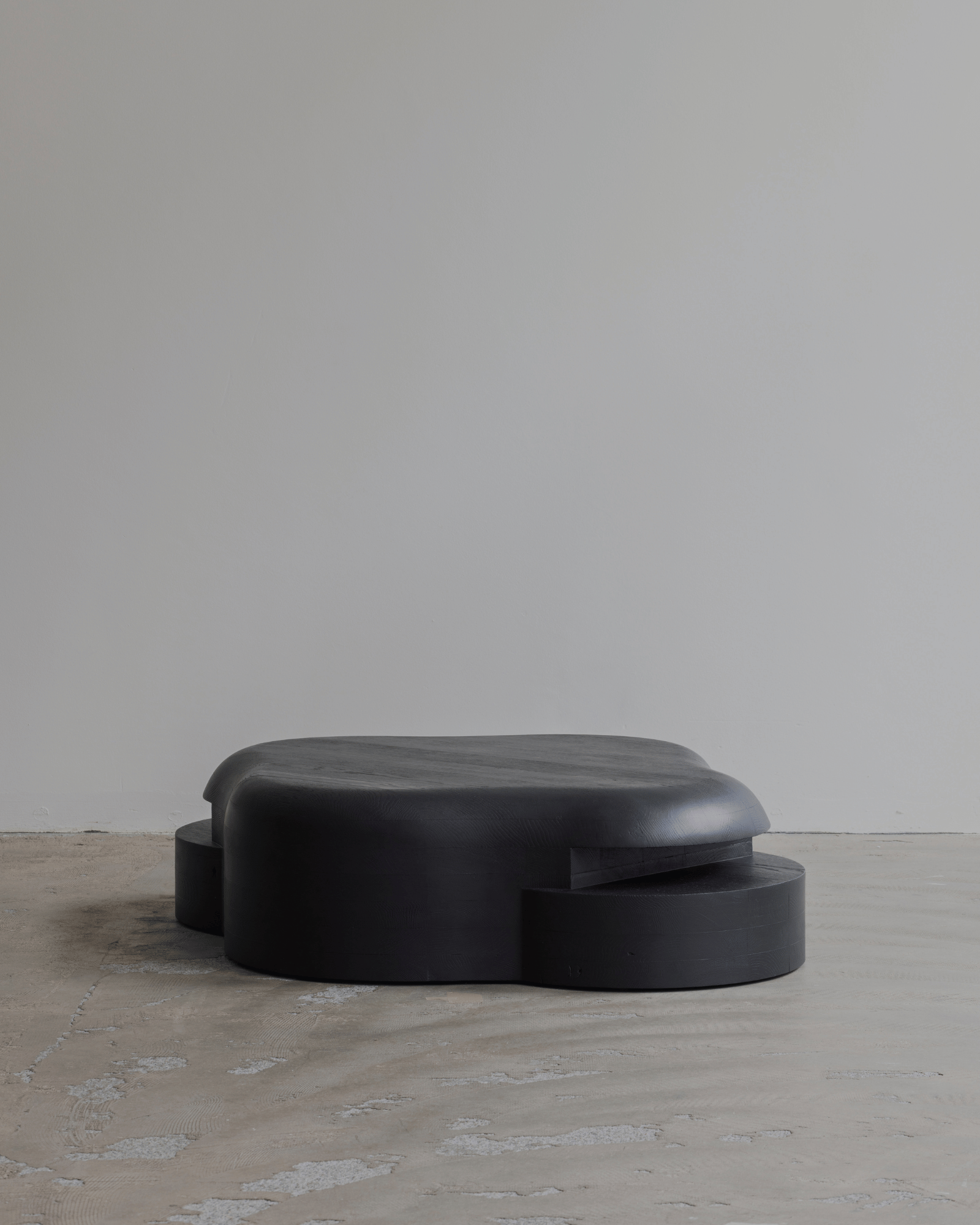 Lahmu Coffee Table by Sizar Alexis - Solid Dark Oak | Monde Singulier