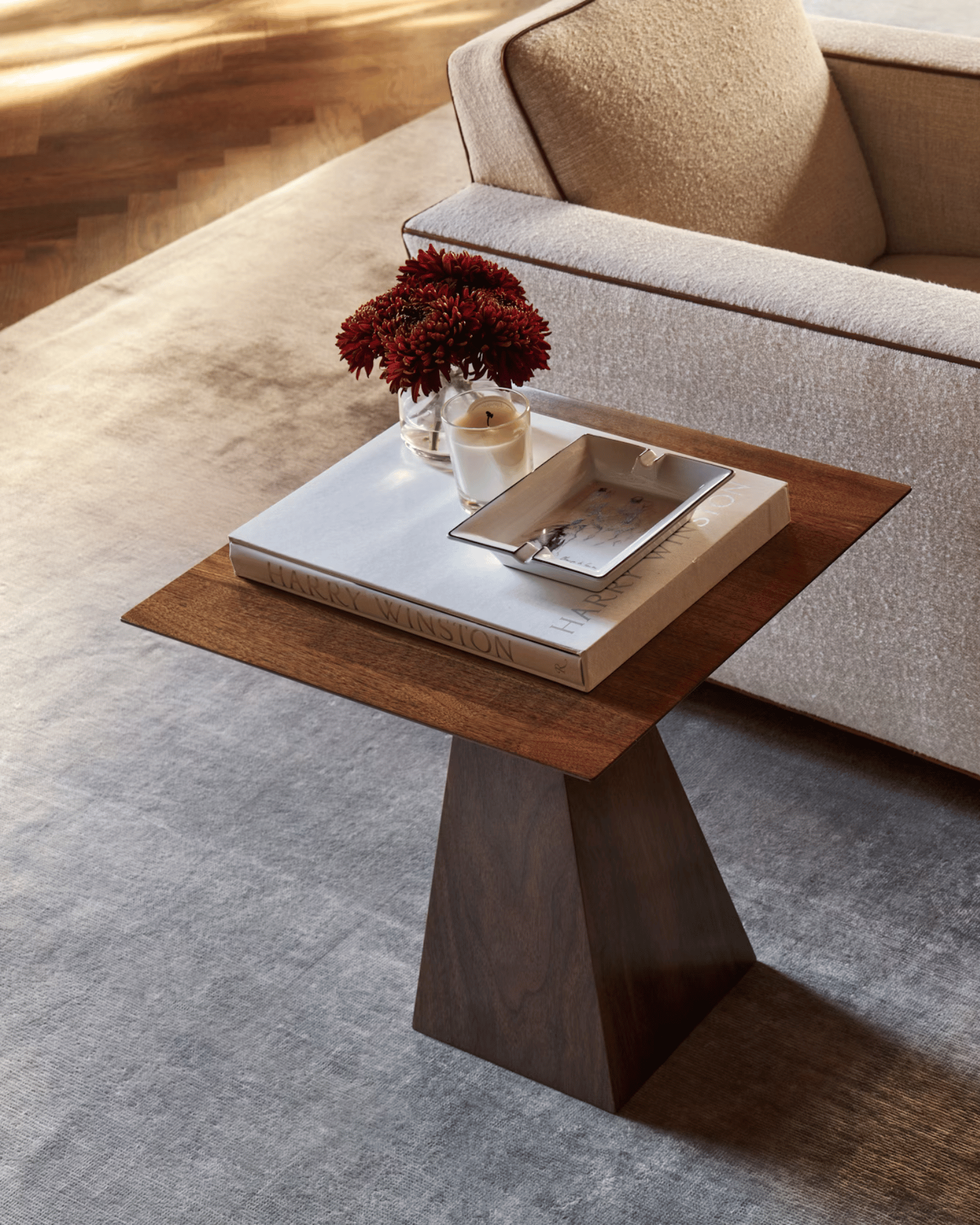 SFS Small Side Table by Veermakers - Solid Mahogany | Monde Singulier