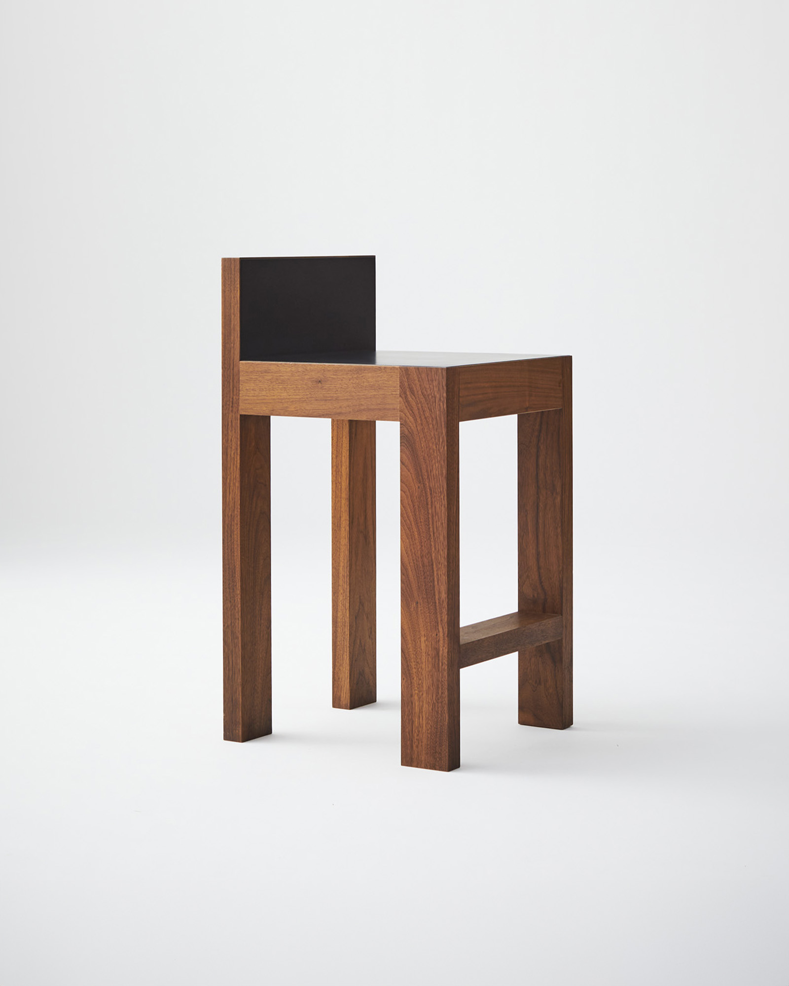 Strict Bar Stool by Veermakers - Solid Walnut | Monde Singulier